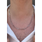 Gümüş Renk Unisex Çelik Zincir Kolye
